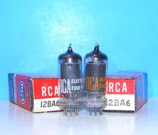 8BQ5 NOS RCA radio audio amplifier electron vacuum tubes 2 valves tested USA