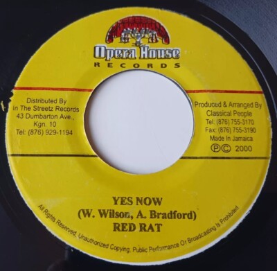 Red Rat - Yes Now / Cut Up Riddim Vinyl 45 - 2000 Opera House - Jamaica 