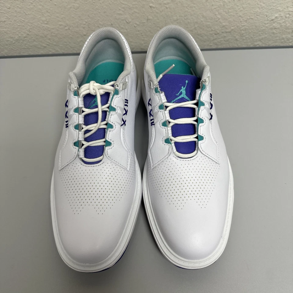 Nike Air Jordan ADG 5 White Grape Ice Emerald Rise FQ6642-100 Sz 8 Men's Golf - Image 3 of 4