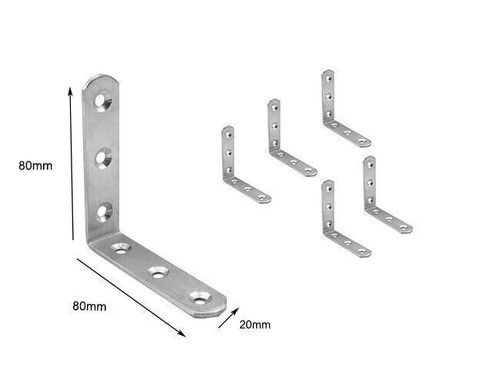 10 pcs Heavy-duty stainless-steel Angle L Shape Bracket (Multiple Sizes) UK - Picture 21 of 22