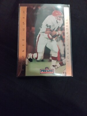 1992 Pro Line Portraits Tommy Vardell Rookie Gold #5 Cleveland Browns RC