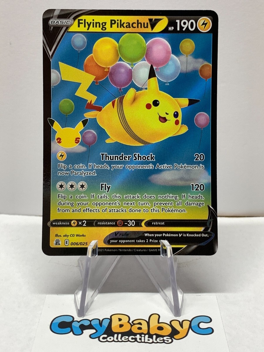 Pokemon Flying Pikachu V 006/025 Celebrations 25th Pokemon Flying Pikachu V 006/025 Celebrations 25th