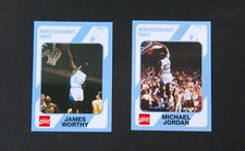 1989 COLLEGIATE COLLECTION Lot of 2, MICHAEL JORDAN & JAMES WORTHY