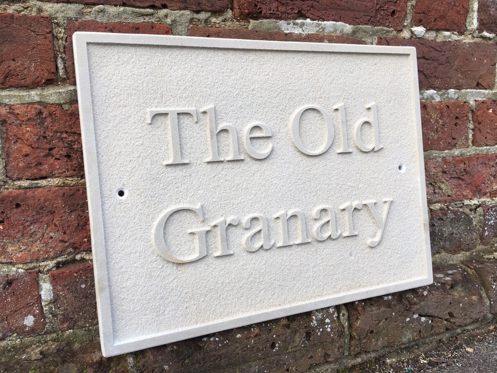 Relief Engraved Stone House Sign eBay