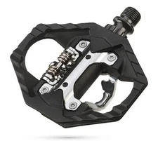 Exustar PM816 Clipless Platform MTB Pedals SPD 9/16" Chromoly Axle Composite Blk