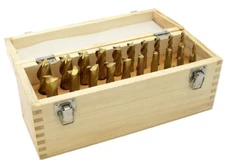 20 pcs Tin Coated end Mill Set 2 & 4 Flutes Cutting   3/16-3/4"  Titanium Coated