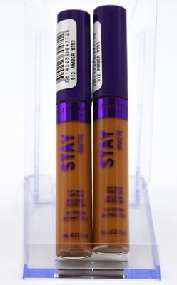 Lot Of Two Rimmel Stay Matte Full Coverage Soft Matte Concealer 512 Amber