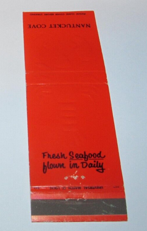 Matches Matchbook Cover Nantucket Cove Restaurant Chicago, IL St. Louis, MO