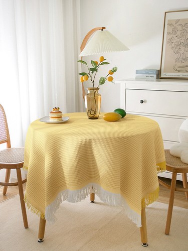 Round Square Tablecloth Table Cover Party Wedding Linen Colors Party Desk Cover - Picture 20 of 27