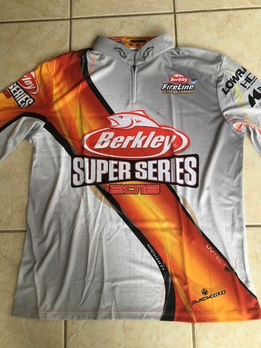 BERKLEY Fishing Tech Jersey Pro Shirt "Super Series 2018" (S, 2XL, 3XL, 4XL) - Picture 2 of 9
