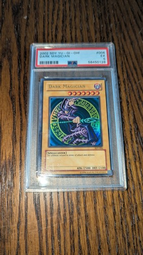 2002 YU-GI-OH! SDY #006 DARK MAGICIAN EX PSA 5