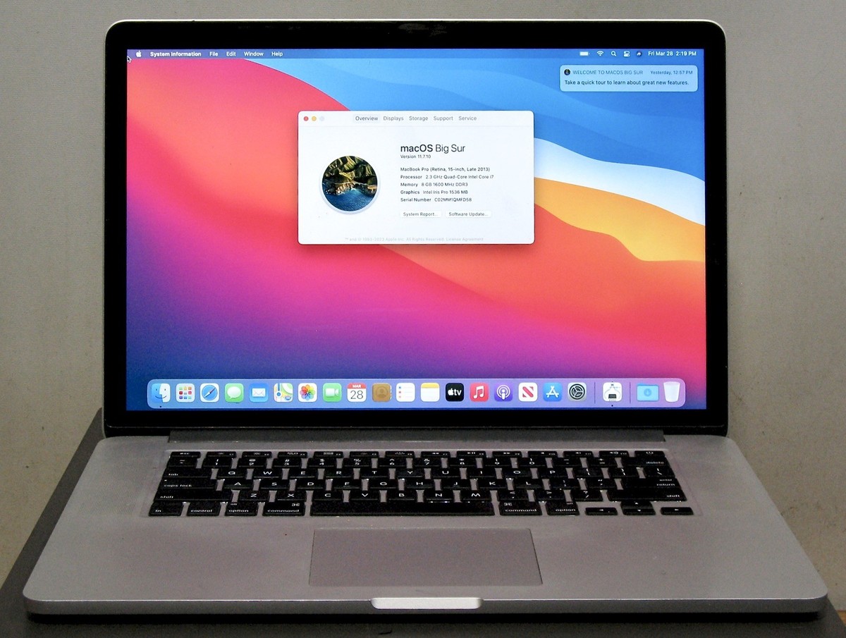 Macbook pro 15 2013 -Ordinateurs d'occasion