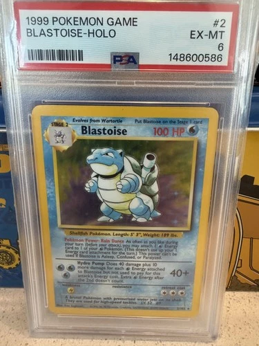 Blastoise 002/102 Base Set Holo PSA 6