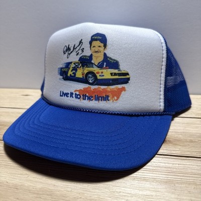 Vintage Dale Earnhardt Wrangler Hat Trucker Snapback Cap Live It To The  Limit