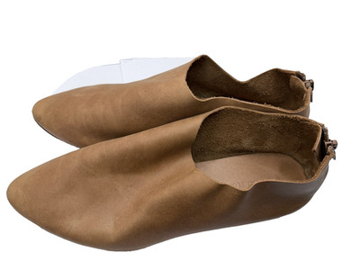 Chocolat Blu Camel Leather Emily Loafer Almond Toe Women's Sz 10
