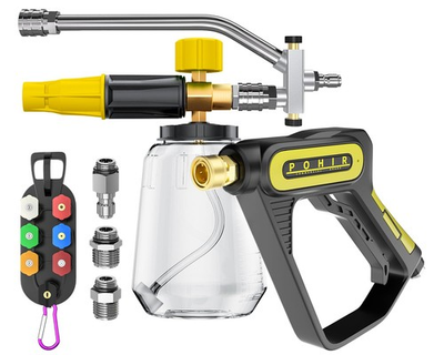#ad Pohir 5000 Psi Pressure Washer Gun Cannon Power Washer Sprayer Dual Adjustable $58.26