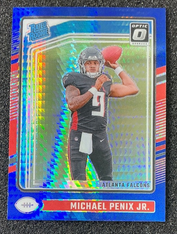 2024 Panini Donruss Optic - Rated Rookie Michael Penix Jr. #279 Blue Hyper Prizm