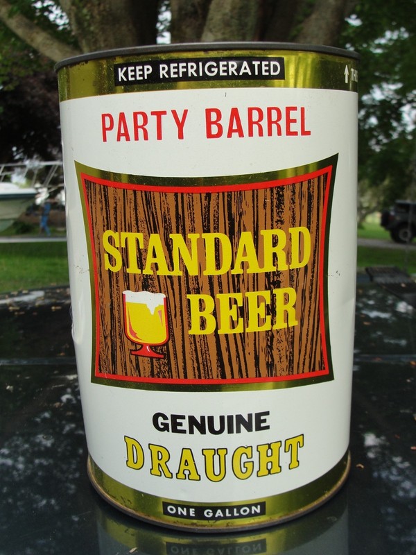 Standard Draught Beer Gallon Can Party Barrel Rochester, NY EMPTY