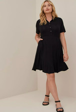 NEW Torrid 4CAS BLACK JERSEY SUPER SOFT COLLARD TSHIRT DRESS Size 2x
