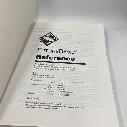 3 vintage Macintosh FutureBasic Podręcznik referencyjny Podręcznik Książki bez oprogramowania - Zdjęcie 12 z 15