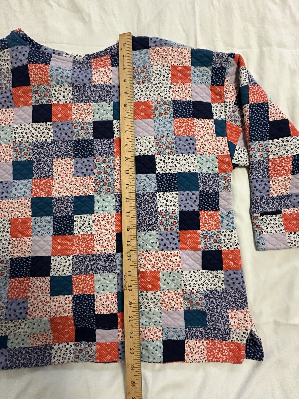 Lands End Quilted Patchwork Pullover Sweatshirt T… - image 6