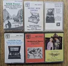 Lot 6 cassettes tapes "MUSIC BOX" music opera, Irish, vaudeville, dances, MHS