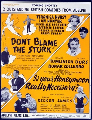 IS YOUR HONEYMOON REALLY NECESSARY? 1953 Bonar Colleano, Diana Dors TRADE ADVERT