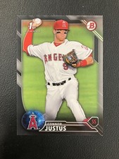 2016 Bowman Draft #BD-61 Connor Justus Los Angeles Angels Silver Border /499