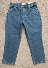 Everlane The Curvy 90's Cheeky Straight Jean Women's Size 33 High Rise 26.5" NEW