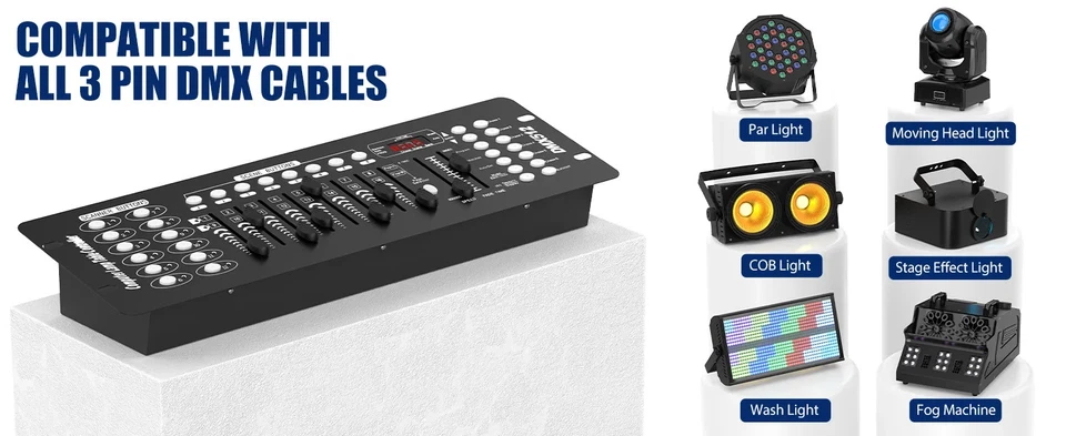 DMX512 192 Channel Operator Console Deck Controller For Stage DJ Disco Lighting - Image 3 of 4