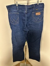 Vintage 70s 80s Wrangler Jeans 42x32 Blue Boot Cut USA Made 82611PW Ideal Zipper