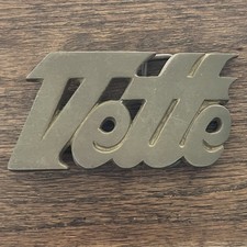 Vintage Belt Buckle Vette American Chevrolet Corvette Sports Car Solid Brass