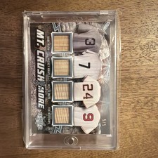 2021 Leaf Lumber Mt. Crushmore Babe Ruth Mickey Mantle Willie Mays Ted Williams