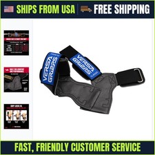 Weight Lifting Straps Small Workout Grips with Wrist Support Made in USA Blue