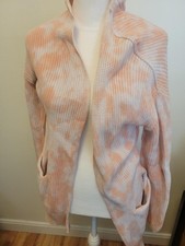 Womens Universal Thread Peach & White Cardiga...