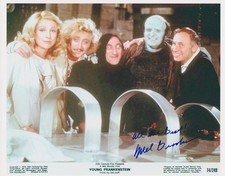 MEL BROOKS signed YOUNG FRANKENSTEIN color 8x10 w/ coa COMEDY CAST PORTRAIT
