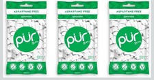 PUR Gum  Aspartame Free Chewing Gum  100 Xylitol  Natural Spearmint Flavored