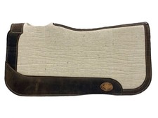 New 28" x 30" Klassy Cowgirl 100 MOHAIR PURE WOOL SADDLE PAD w/ Wear leathers