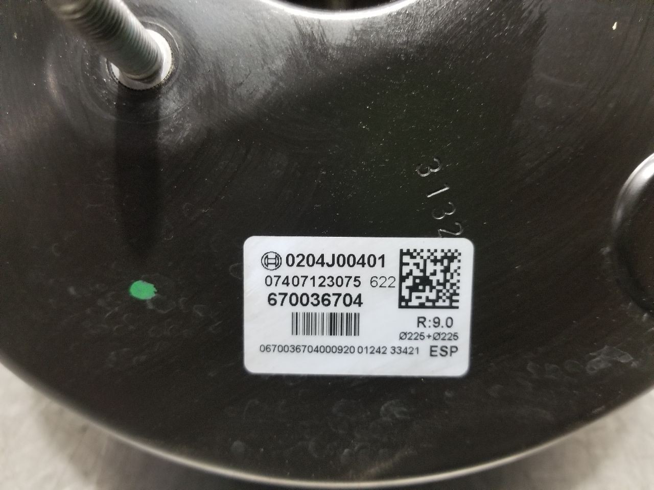 22 2022 MASERATI LEVANTE 3.8L POWER BRAKE BOOSTER