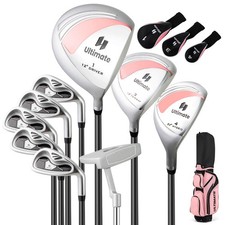 Ultimate Ladies Womens Complete Golf Clubs Set 10 Pieces Includes Alloy Driver