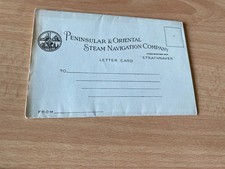 P&O STEAM NAVIGATION COMPANY - LETTER CARD - TS STRATHNAVER