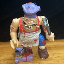 Vintage 1990 Teenage Mutant Ninja Turtles TMNT Pizzaface Figure NIce Shape