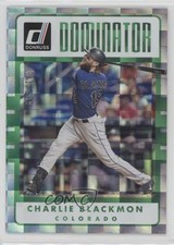 2017 Panini Donruss Dominators 731/999 Charlie Blackmon #D-21 1s3