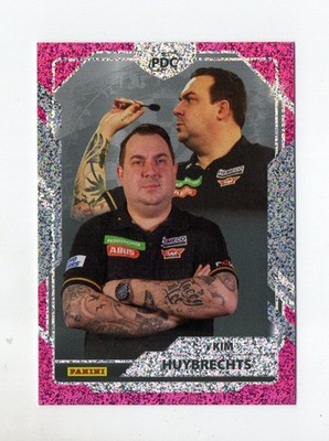 Panini 2026 PDC World Championship Darts Kim Huybrechts Pink Cracked Ice Card