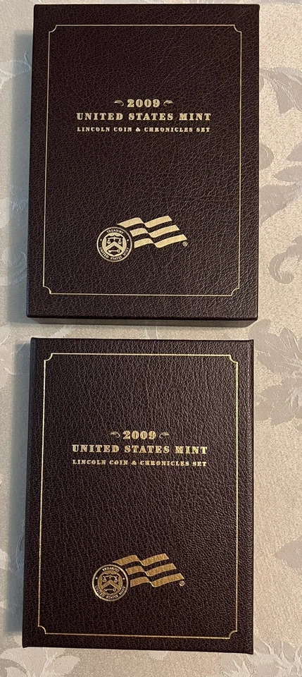 Conjunto de monedas y crónicas Lincoln 2009 de la Casa de la Moneda de Estados Unidos prueba dólar de plata en OGP con certificado de autenticidad Foto 2 de 3