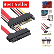 SAS to SATA Cable,SFF-8482 SAS 29Pin to SATA 22Pin Hard Disk Drive Raid Exten...