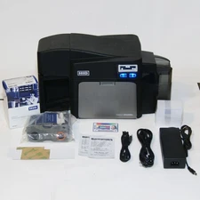 Fargo DTC4250e Duplex Dual-Sided ID Card Thermal Printer with Supply Bundle