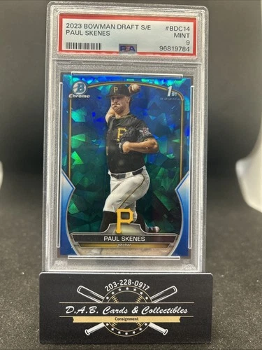 2023 Bowman Chrome Draft 1st Paul Skenes BDC-14 Blue Sapphire PSA 9 MINT - J12