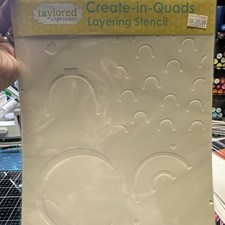 Taylored Expressions Create-in-Quads Layering Stencil Dies ROYGBIV TESN308