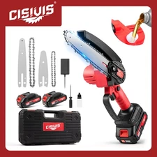 4/6inch Wireless Mini Chainsaw Equipped with 2 Large Capacity Batteries.Handheld